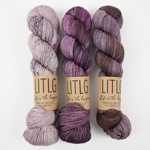 Life in The Long Grass WESTKNITS KIT - DUSTY CRUSH Merino wool Fingering Light Fingering Westknits Kits