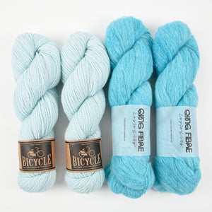 Qing Fibre A QUICK DIP Alpaca Merino wool Silk Mixed Weight Quick Kits
