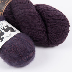 AUBERGINE MOHAIR MATCH TRIO DK