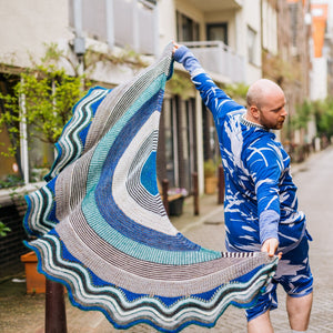 WESTKNITS NO. 8 SEVEN-COLOR CONTRAST SHAWLS