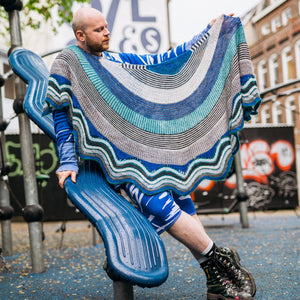 WESTKNITS NO. 8 SEVEN-COLOR CONTRAST SHAWLS