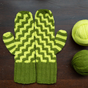 WESTKNITS SAMPLE - CONTRAST BLAST MITTENS