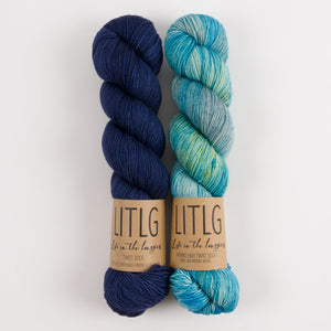Life in The Long Grass RIVER BLAST Merino wool Fingering Quick Kits