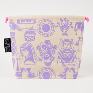 LOVE IT DRAWSTRING BAG - DUTCH PURPLE purple Project Bags