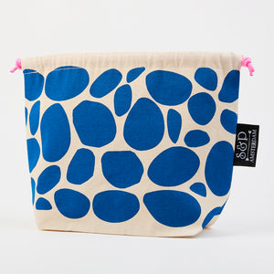 DRAWSTRING BAG - PEBBLES BLUE