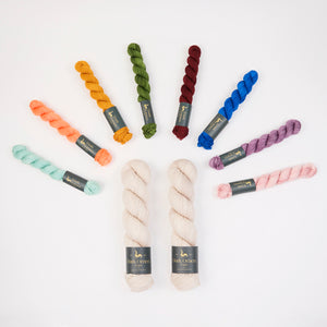 Dark Omen Yarn RAINBOW BRICKS Fingering Quick Kits