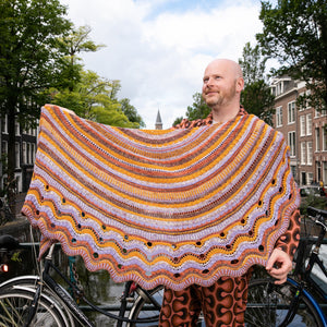 WESTKNITS NO. 13 FIVE-COLOR CONTRAST SHAWLS