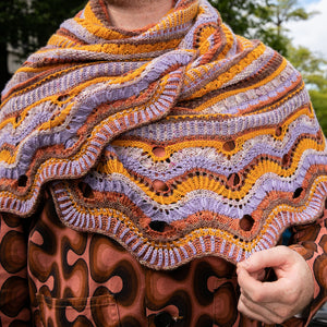 WESTKNITS NO. 13 FIVE-COLOR CONTRAST SHAWLS