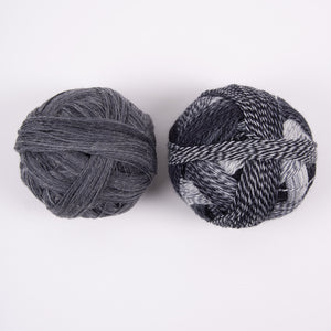 Schoppel-Wolle COLOR POPPORTUNITY SOCKS - GREY MARL Wool Nylon Light Fingering Westknits Kits