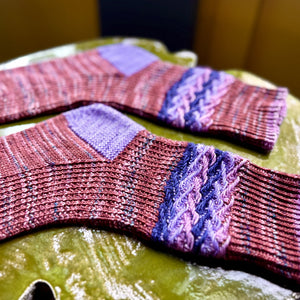 EMBOSSED JACQUARD SOCKS - PANDEMONIUM PAIMON