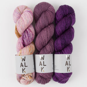 WALK Collection FLUTTERING ANEMONE Merino wool Fingering Quick Kits