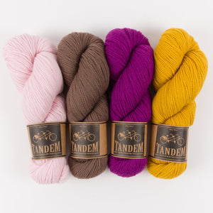 West Wool WESTKNITS KIT - GLOWING FANDANGO Merino wool DK Westknits Kits