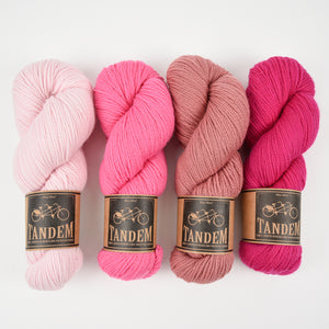 West Wool BUBBLY BLOSSOMS BLANKET - IN THE PINK Merino wool DK Westknits Kits