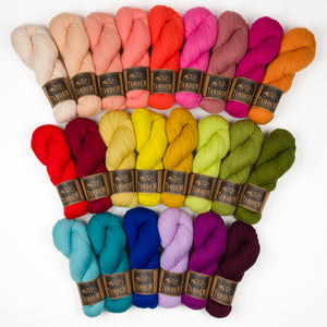 West Wool HVAMMSVÍK BLANKET - RAINBOW PARALLELOGRAMS Merino wool DK Westknits Kits
