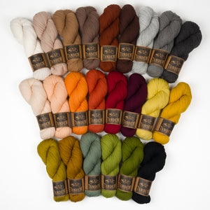 West Wool HVAMMSVÍK BLANKET - EARTHY PARALLELOGRAMS Merino wool DK Westknits Kits