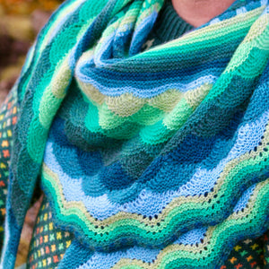 ICELANDSCAPE SHAWL - NORTHERN LIGHTS