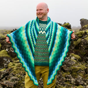 ICELANDSCAPE SHAWL - NORTHERN LIGHTS