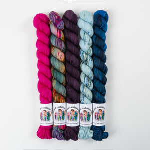 Twisted Ambitions WESTKNITS KIT - MAGENTA MINIS blue fuchsia Westknits Kits