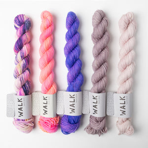 WALK Collection WESTKNITS KIT - IRIS MINIS purple pink Westknits Kits