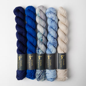 Dark Omen Yarn WESTKNITS KIT - ELECTRIC MINIS blue Westknits Kits