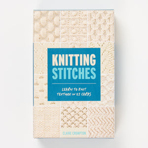 KNITTING STITCHES CARD DECK by CLAIRE CROMPTON
