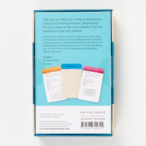 KNITTING STITCHES CARD DECK by CLAIRE CROMPTON