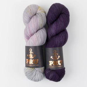 Punk Rock Unicorn WESTKNITS KIT - LAVENDER GEMS Merino wool Fingering Westknits Kits