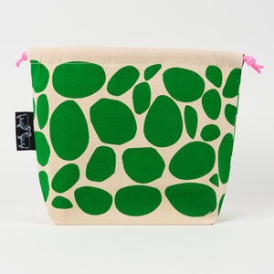 DRAWSTRING BAG - PEBBLES GREEN