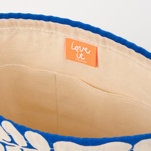 DRAWSTRING BAG - WOBBLE BLUE