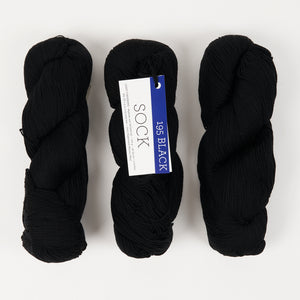 MALABRIGO SOCK - BLACK