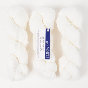 MALABRIGO SOCK - WHITE