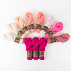 West Wool WESTKNITS KIT - PINK BLANKET Merino wool DK fuchsia Westknits Kits