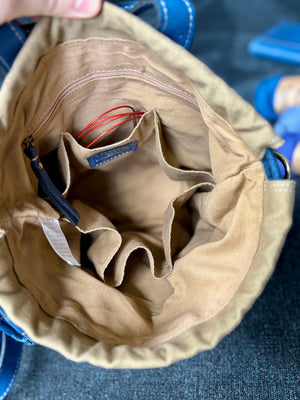 PROJECT 61 - DENIM BLUE - DRAWSTRING PROJECT ORGANISER