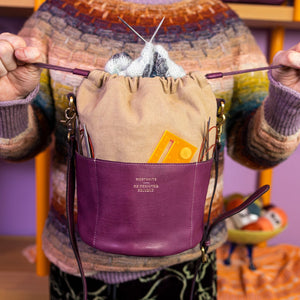 PROJECT 61 - AUBERGINE - DRAWSTRING PROJECT ORGANIZER