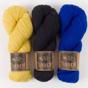West Wool WESTKNITS KIT - ROYAL BUTTERCUP Merino wool DK Westknits Kits