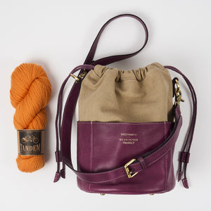 PROJECT 61 - AUBERGINE - DRAWSTRING PROJECT ORGANIZER