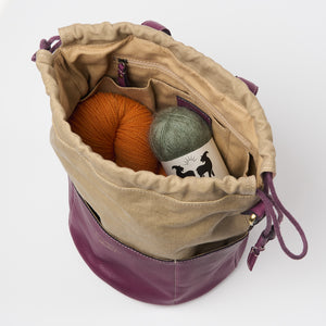 PROJECT 61 - AUBERGINE - DRAWSTRING PROJECT ORGANIZER