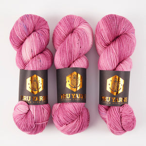 Punk Rock Unicorn SOUL - CASSIS Merino wool Nylon Fingering Sock pink Yarn
