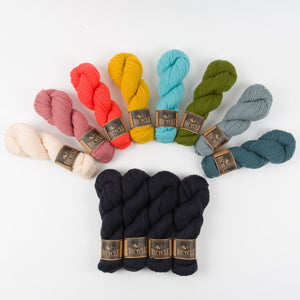 West Wool WESTKNITS KIT - STAINED GLASS Merino wool Fingering multicolour black Westknits Kits
