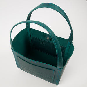 TEAL BOXY TOTE MINI