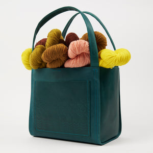 TEAL BOXY TOTE MINI
