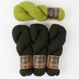 West Wool THE BUBBLE SWEATER - AVOCADO BUBBLES Merino wool DK Westknits Kits