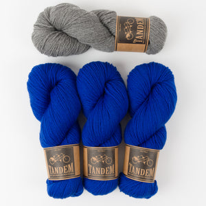 West Wool THE BUBBLE SWEATER - BOLD BUBBLES Merino wool DK Westknits Kits