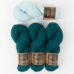 West Wool THE BUBBLE SWEATER - GLASS BUBBLES Merino wool DK Westknits Kits