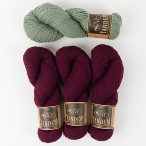 West Wool THE BUBBLE SWEATER - SAGE BUBBLES Merino wool DK Westknits Kits