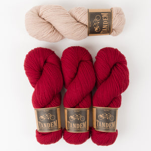 West Wool THE BUBBLE SWEATER - SAND BUBBLES Merino wool DK Westknits Kits