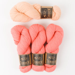West Wool THE BUBBLE SWEATER - SHERBERT BUBBLES Merino wool DK Westknits Kits