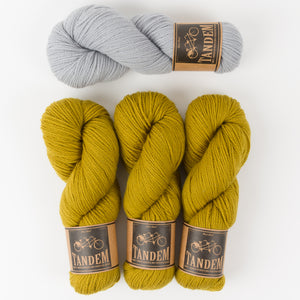 West Wool THE BUBBLE SWEATER - SKY BUBBLES Merino wool DK Westknits Kits
