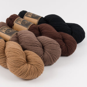 DANCING DROPLET SHAWL - COFFEE AND BISCUITS