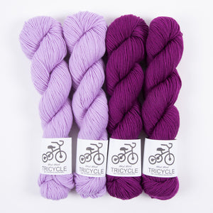 West Wool WESTKNITS KIT - UNICORN FANDANGO Merino wool Fingering purple Westknits Kits